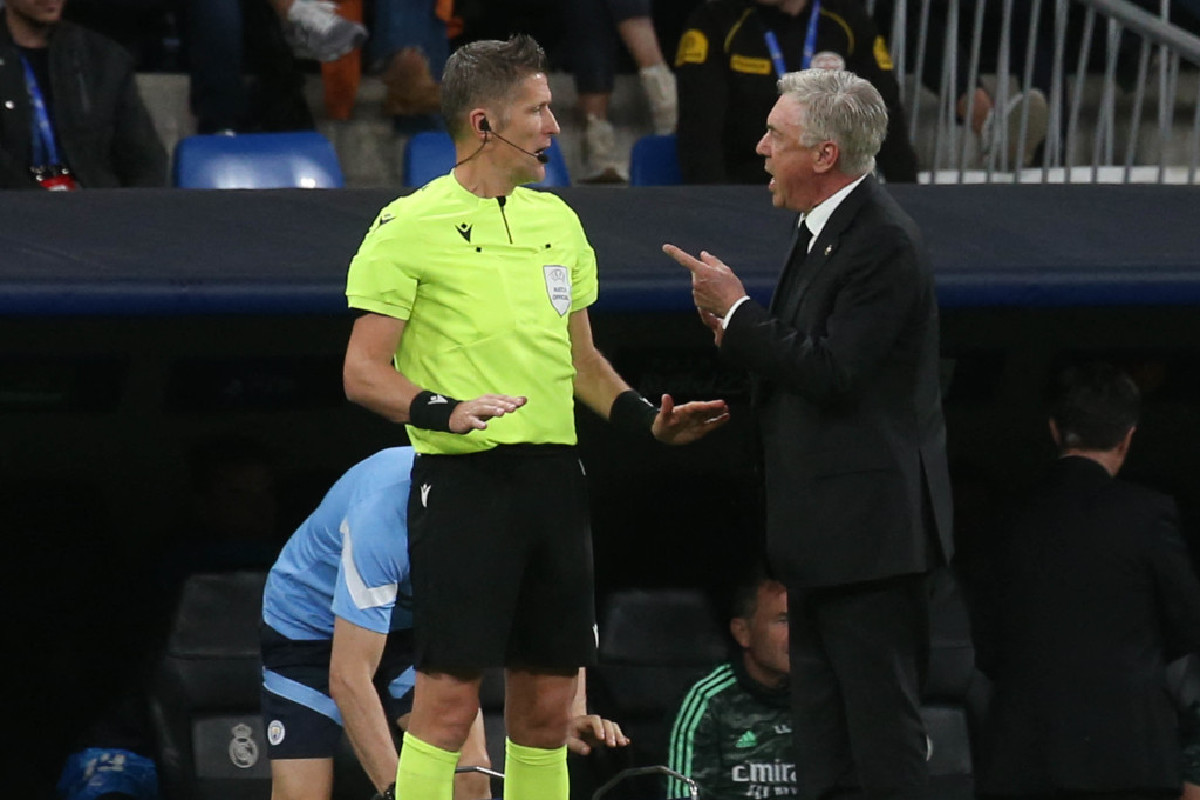 Antrenorul de la Real Madrid, Carlo Ancelotti, îl critică pe arbitru după egalul cu Manchester City