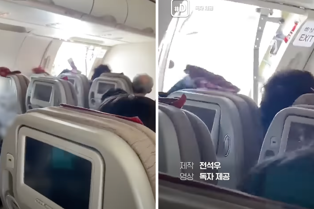 VIDEO. Panică în avion. Un pasager a fost arestat după ce a deschis ușa de urgență în timpul zborului