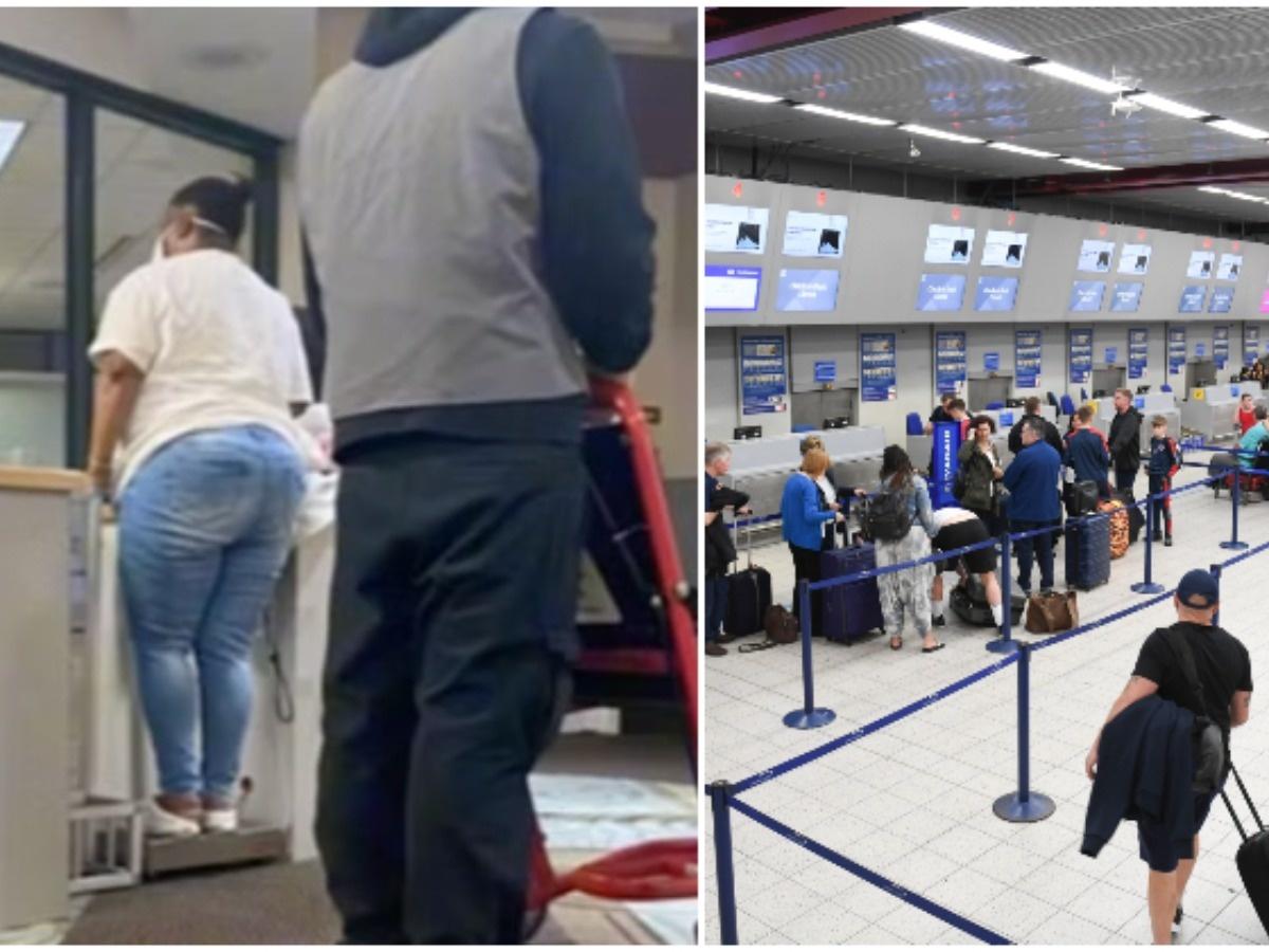 Pasagerii unui avion, șocați de gestul făcut de angajații aeroportului. O femeie a fost rugată să urce pe un cântar de bagaje înainte de decolare