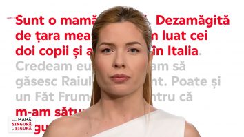 Sunt mamă singură și sigură. Plecată după un tată