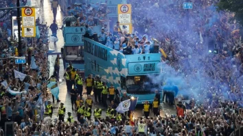 FOTO. Manchester City sărbătorește victoria din Liga Campionilor