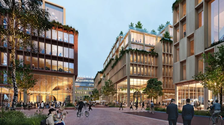 Suedia construiește un întreg cartier al orașului Stockholm din lemn pentru a „arăta ce se poate”. Când va fi gata proiectul?