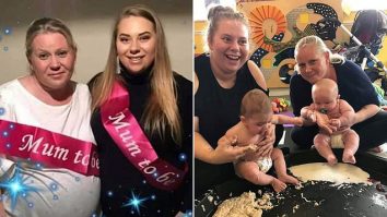 O tânără de 24 de ani a rămas însărcinată în același timp cu mama sa de 44 de ani: „O să-mi văd fiul și frățiorul crescând împreună”