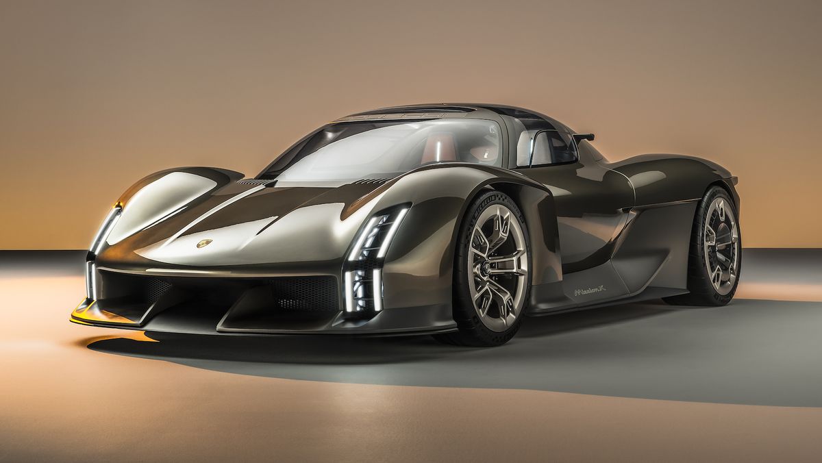 FOTO. Porsche intră în cursa mașinilor electrice cu un nou concept de supercar