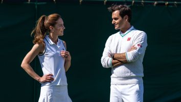 VIDEO. Kate Middleton se antrenează cu Roger Federer. Ce ținută a ales Prințesa de Wales pentru duel