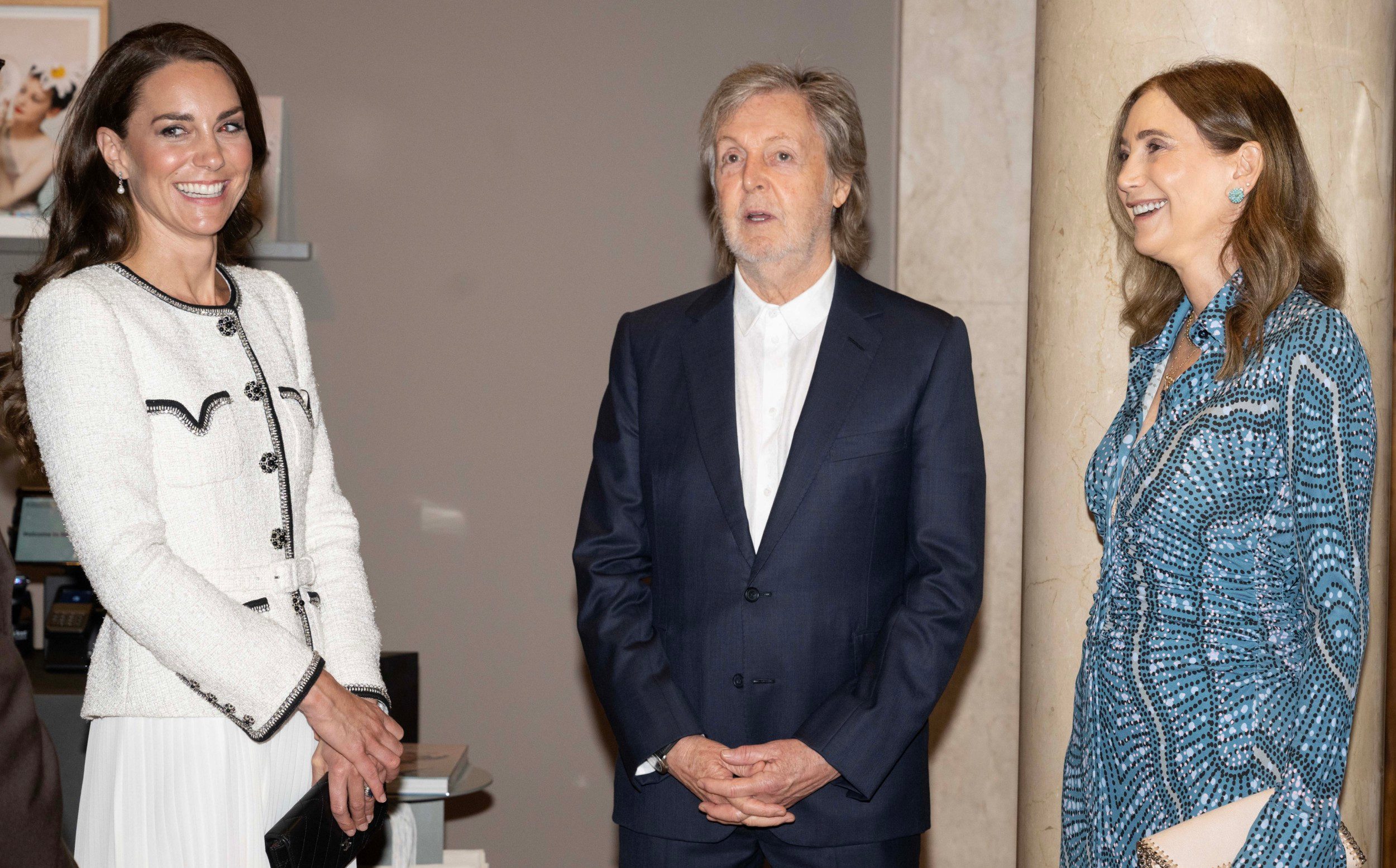 Prințesa de Wales a glumit cu Paul McCartney la redeschiderea oficială a National Portrait Gallery. Ce au discutat cei doi