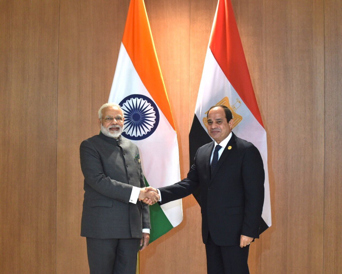 Președintele egiptean și prim-ministrul indian au semnat o declarație pentru consolidarea legăturilor bilaterale dintre cele două țări
