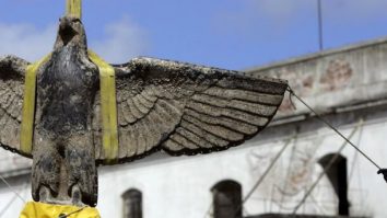 Vulturul de bronz al unei nave de luptă naziste a fost salvat de la topire. Uruguayul voia să-l transforme într-un porumbel al păcii