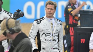 FOTO. Primele imagini cu Brad Pitt la Silverstone. Cum a fost surprins actorul în timpul Marelui Premiu de Formula 1