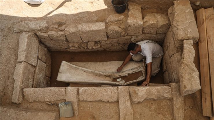 Un sarcofag roman antic a fost dezgropat în orașul Gaza: „Este una dintre cele mai importante descoperiri arheologice din ultimii ani”