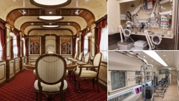 FOTO. Cum arată trenul „fantomă” deținut de Putin? Documente noi dezvăluie detalii ascunse despre camerele din vagoane