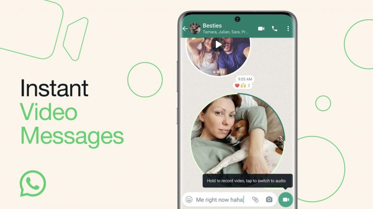 Noua funcție de la WhatsApp: Acum poți trimite mesaje video instantanee de maxim 60 de secunde