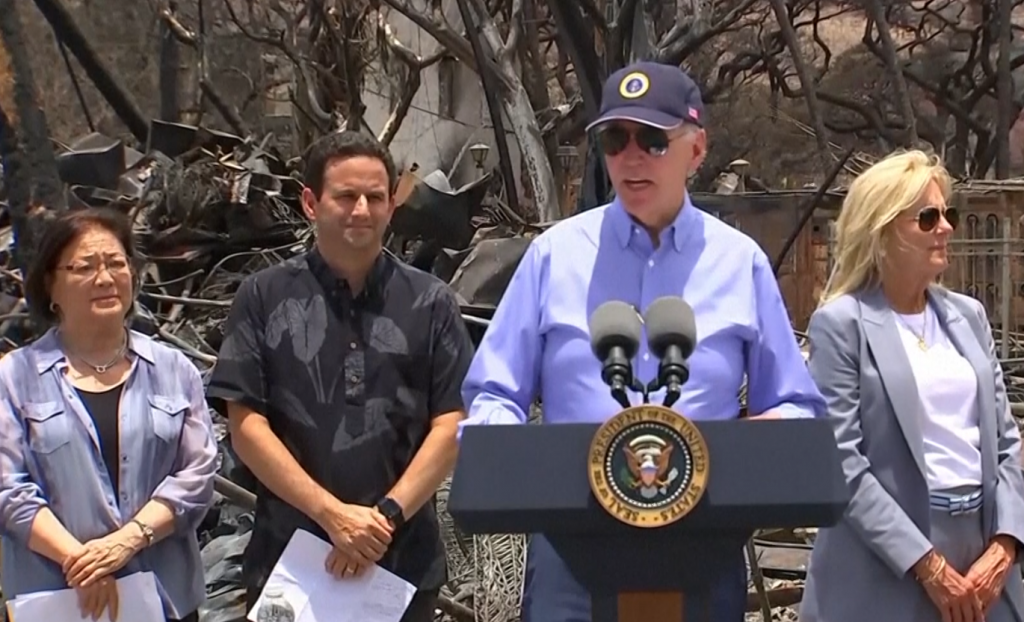 Biden a sosit în Maui, la 13 zile după ce incendiile au provocat 114 de decese