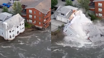 VIDEO. O casă a fost înghițită de râul Mendenhall în Alaska. Autoritățile au emis ordine de evacuare pentru locuitorii orașului