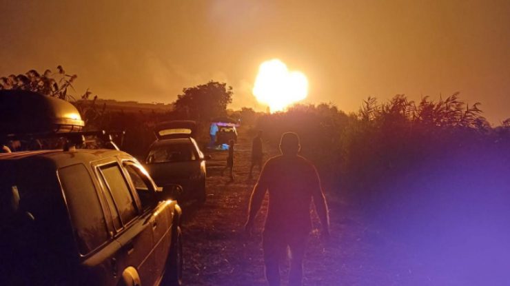 VIDEO  Momentul în care a doua cisternă a explodat la Crevedia