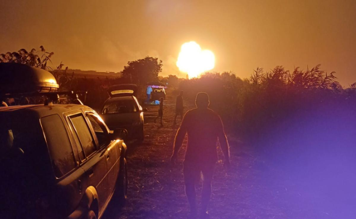 VIDEO  Momentul în care a doua cisternă a explodat la Crevedia