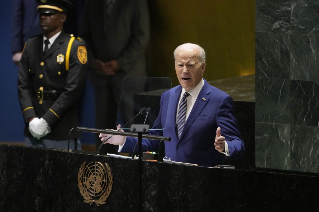 Biden vorbeşte despre securitatea globală şi schimbările climatice la ONU, însă de unul singur. Ceilalţi lideri din Consiliul de Securitate ONU au fost absenţi
