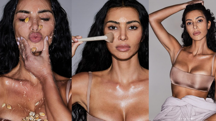 Kim Kardashian testează în premieră o nouă mască exfoliantă