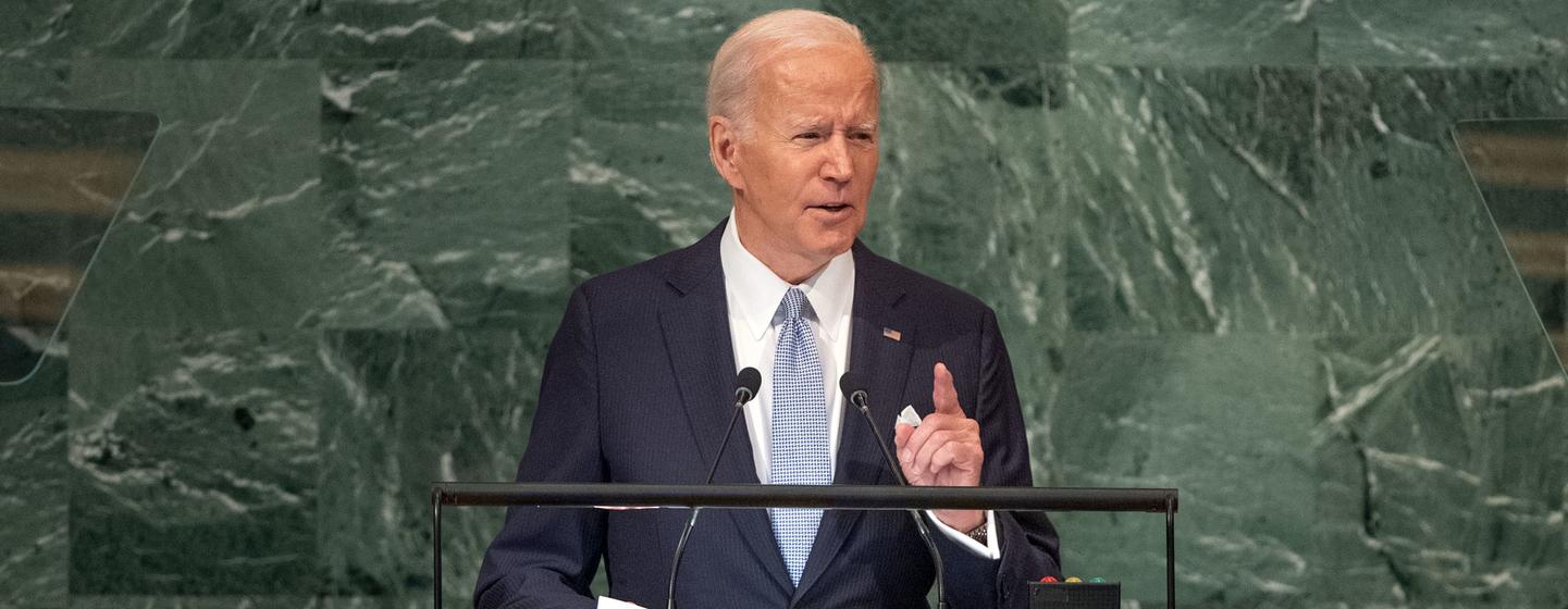 Biden vorbește la Adunarea Generală a ONU/ Președintele SUA: Rusia e iresponsabilă și face ca întreaga lume să fie mai puțin sigură