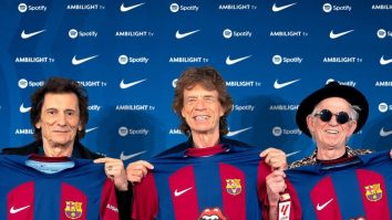 El Clásico se joacă pe ritmuri de rock & roll. Mick Jagger și Ronni Wood au dansat în tribună înainte de meciul Barcelona și Real Madrid
