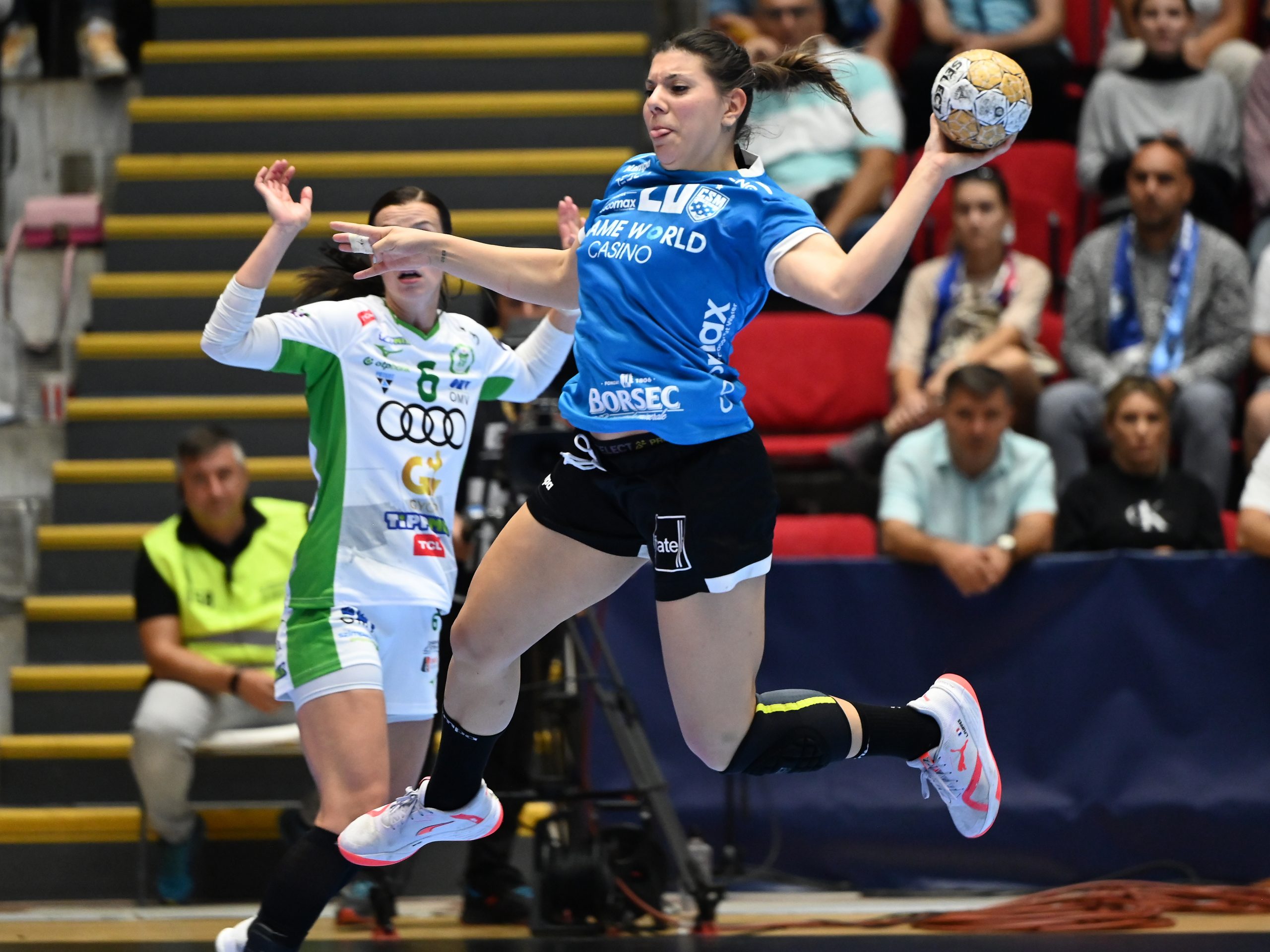 CSM București, victorie la 15 goluri diferență în EHF Liga Campionilor. Echipa se află pe locul 4 în clasamentul grupei A