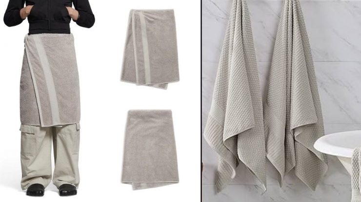 Ne trollează Balenciaga? Brandul de lux lansează o „fustă-prosop” de 925 de dolari