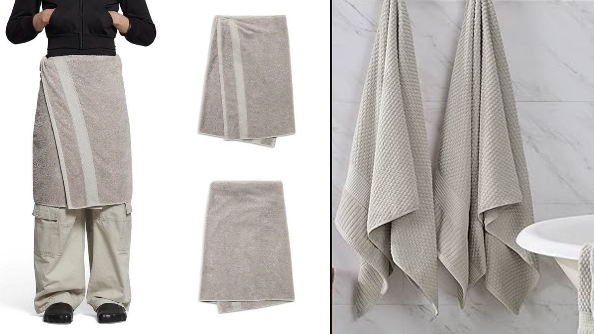 Ne trollează Balenciaga? Brandul de lux lansează o „fustă-prosop” de 925 de dolari