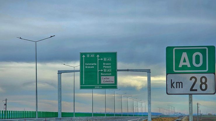 Se deschide circulaţia pe primul tronson al noii centuri a Capitalei – A0, între DN1 şi A3 / A fost finalizat cu 7 luni mai devreme faţă de termenul contractual