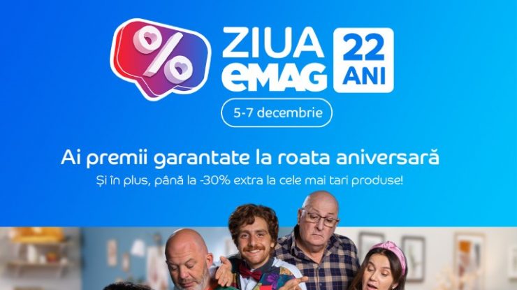 eMAG aniversează 22 de ani și toată lumea câștigă
