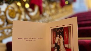 Palatul Buckingham face publică felicitarea de Craciun din acest an: Regele Charles al III-lea şi Regina Camilla în Sala Tronului