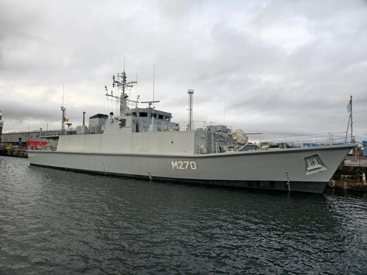 Vânătorul de mine M270, cea mai nouă navă a Forțelor Navale Române. Ce misiuni va îndeplini