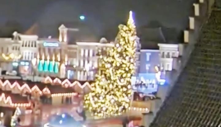 VIDEO. O femeie din Belgia a murit după ce un brad de Crăciun s-a prăbușit peste ea