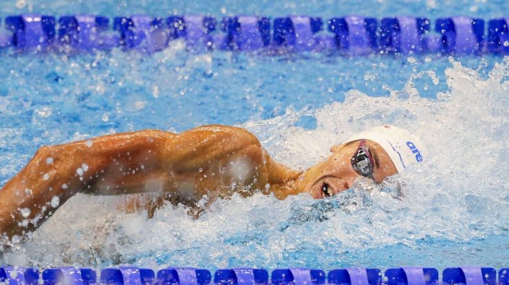 David Popovici & co au obținut locul 7 în proba de ştafetă 4×50 m liber de la CE de înot de la Otopeni