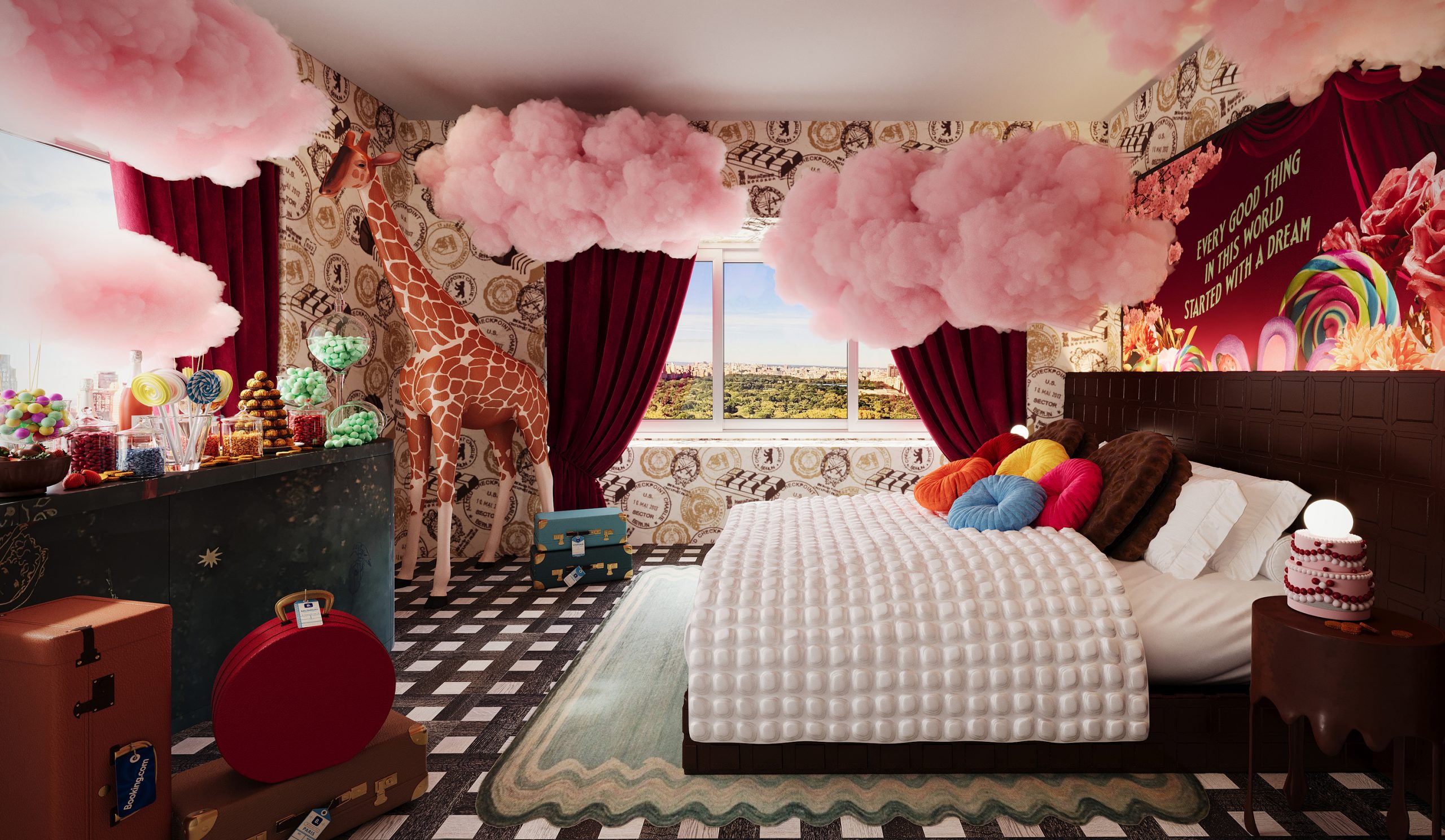 FOTO. Stai în case inspirate de Willy Wonka. Unde poți închiria apartamente „de ciocolată”