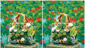 Hilary Pecis transformă celebra Lady Dior Bag. Un artist român a recreat geanta cu modele tradiționale