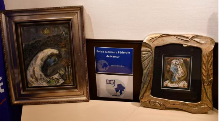 Poliția belgiană a găsit picturi de Picasso şi Chagall, în valoare de 900.000 de dolari, într-un subsol din Anvers. Au fost furate din Tel Aviv