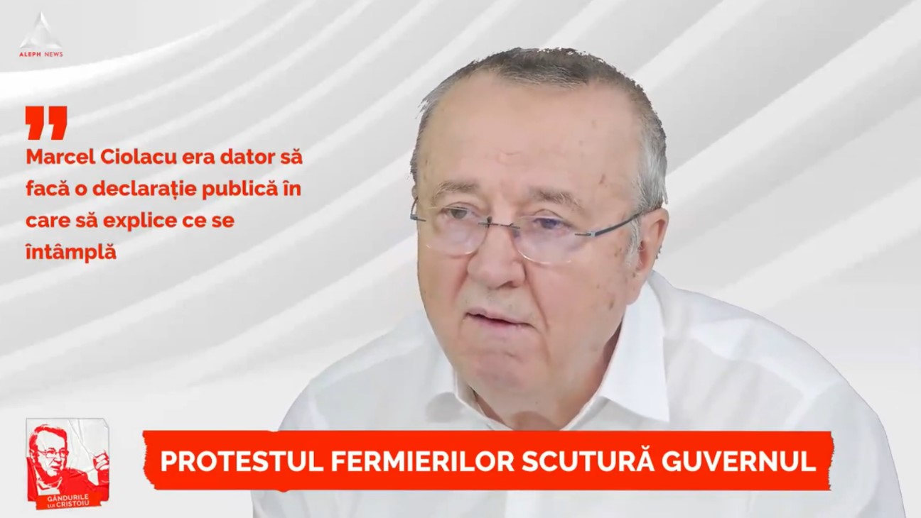 Ion Cristoiu, despre protestele fermierilor: Principala preocupare a lui Marcel Ciolacu a fost compromiterea mişcării, nu rezolvarea problemelor