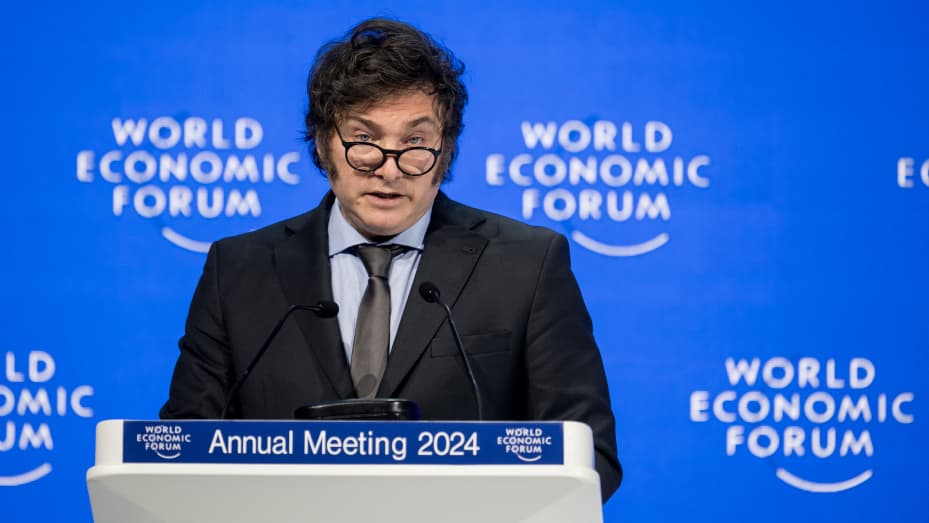 Avertisment nou la Davos. Javier Milei: „Sunt astăzi aici ca să vă spun că Occidentul este în pericol”