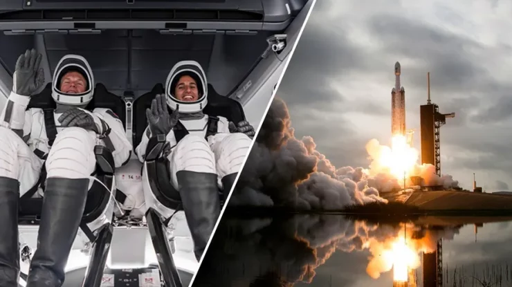 Trei astronauți europeni au plecat către Stația Spațială Internațională la bordul unei rachete Spacex