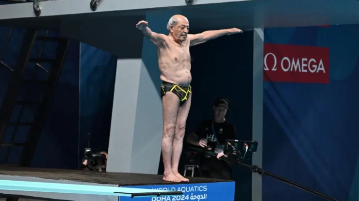 Taghi Askari, în vârstă de 100 de ani, efectuează o scufundare la Campionatele Mondiale din 2024. „Nimic nu s-a schimbat între 1951 și acum, cu excepția performanțelor mele”
