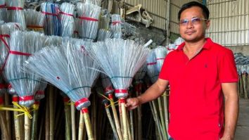 Cum creezi un business din orice? Un antreprenor din Cambodgia face mături din sticle de plastic