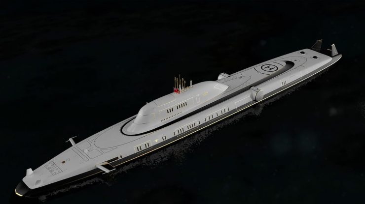 FOTO. Cum arată primului yacht-submarin din lume. Migaloo M5 costă 3 miliarde de dolari