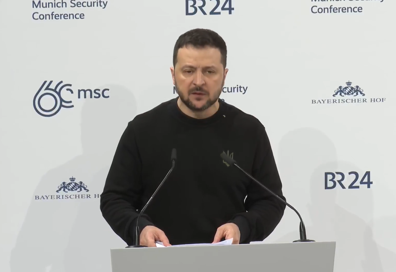 Zelenski, la Conferința de Securitate de la München: „Putin poate pierde războiul, ne putem recupera teritoriile. Avem nevoie de arme”