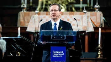 Președintele Israelului, Isaac Herzog, a fost huiduit la muzeul olandez al Holocaustului