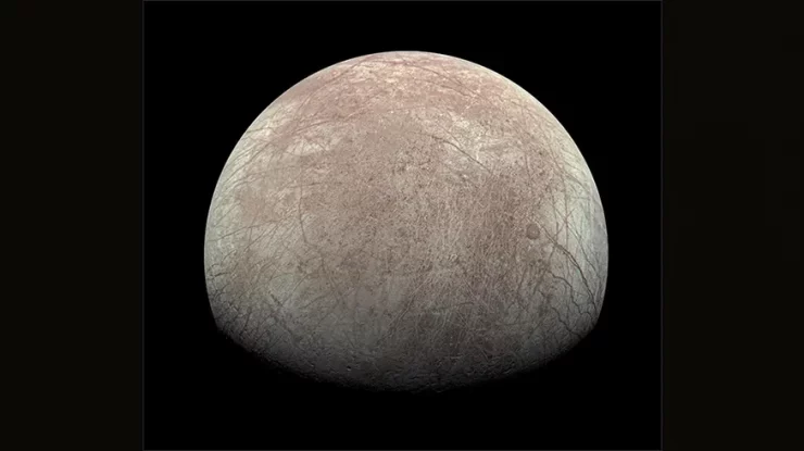 STUDIU. Luna lui Jupiter, Europa, produce suficient oxigen pentru a menține 1 milion de oameni respirând timp de o zi