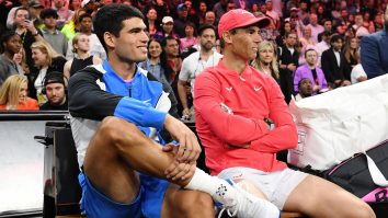 Azi e marcată Ziua Mondială a tenisului. Rafael Nadal a fost învins de Carlos Alcaraz într-un meci demonstrativ