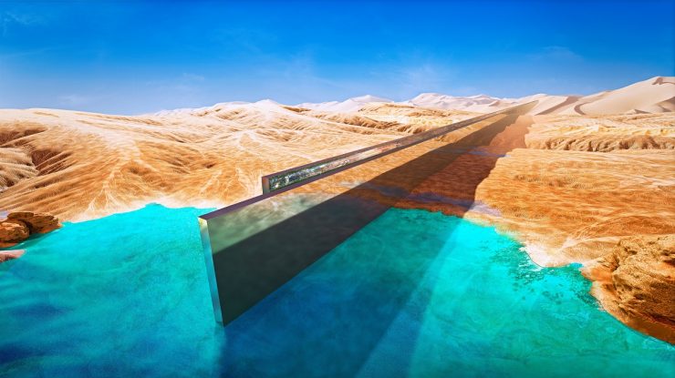 Construcția orașului The Line din Arabia Saudită progresează. Prima parte a orașului va fi gata în 2030