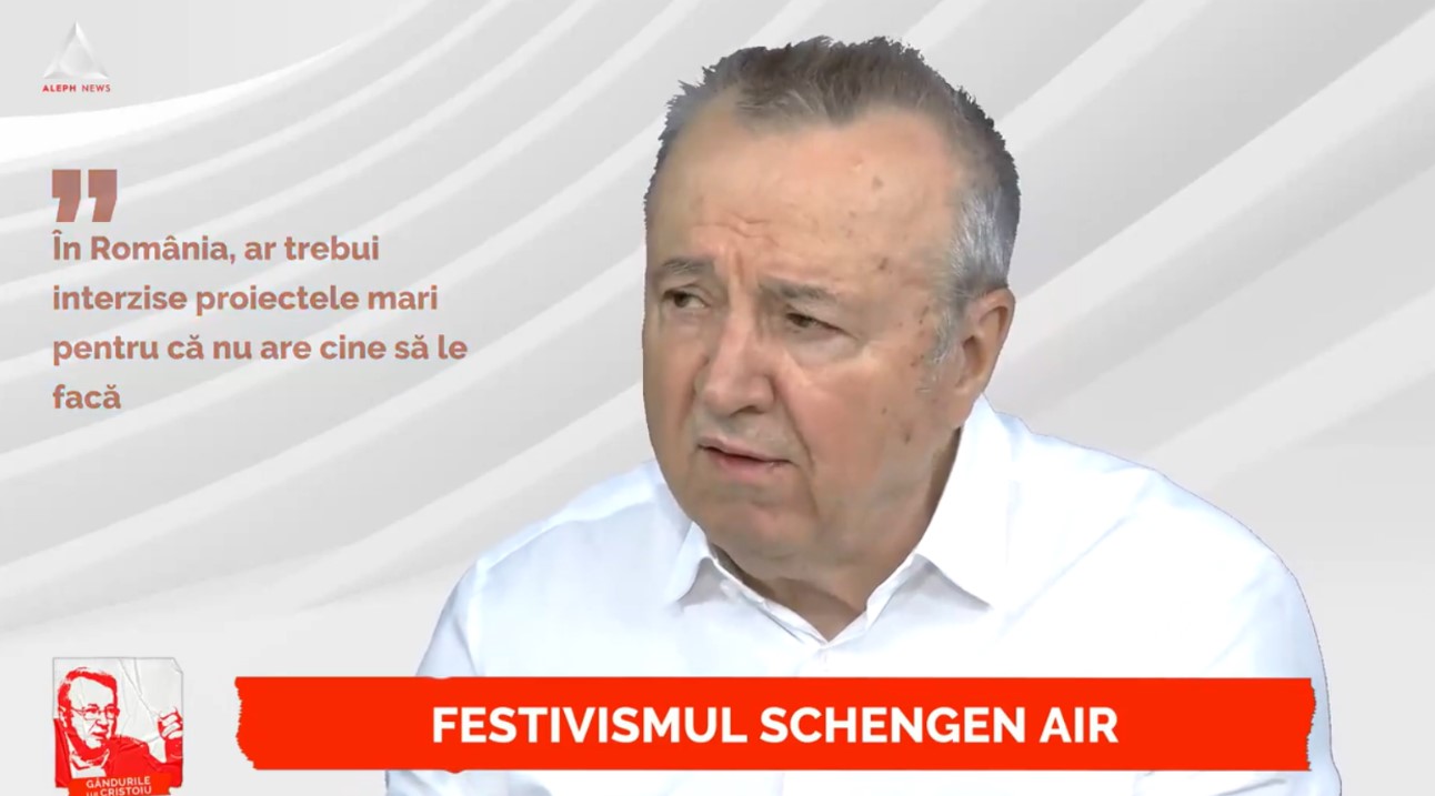 Ion Cristoiu, despre festivismul Air Schengen: Guvernanţilor le-a reuşit o chestie genială. Să facă un moment istoric dintr-un eşec, să arate ca şi cum noi am fi intrat în Schengen cu totul