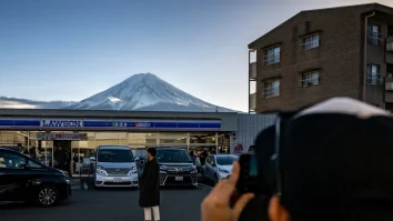 Un oraș japonez împiedică fotografiile turiștilor cu Muntele Fuji. Ce soluție au găsit oficialii