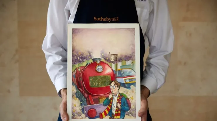 Coperta originală a cărții „Harry Potter” poate deveni cel mai scump obiect din franciză vândut. La ce sumă ajunge opera de artă
